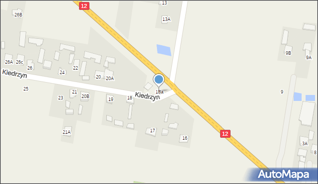 Kiedrzyn, Kiedrzyn, 18a, mapa Kiedrzyn