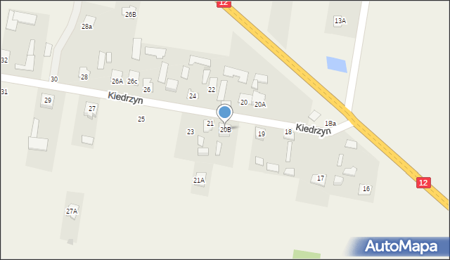 Kiedrzyn, Kiedrzyn, 20B, mapa Kiedrzyn