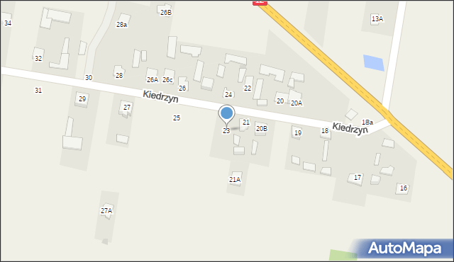 Kiedrzyn, Kiedrzyn, 23, mapa Kiedrzyn
