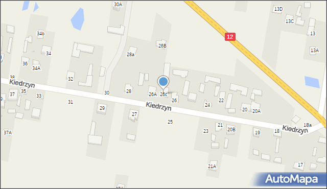 Kiedrzyn, Kiedrzyn, 26c, mapa Kiedrzyn