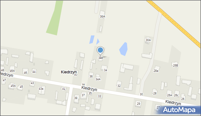 Kiedrzyn, Kiedrzyn, 34b, mapa Kiedrzyn