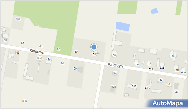 Kiedrzyn, Kiedrzyn, 58, mapa Kiedrzyn