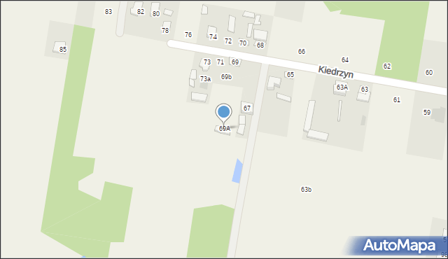 Kiedrzyn, Kiedrzyn, 69A, mapa Kiedrzyn