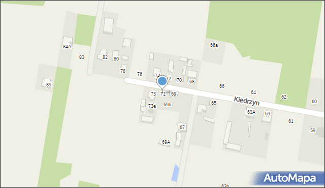 Kiedrzyn, Kiedrzyn, 71, mapa Kiedrzyn
