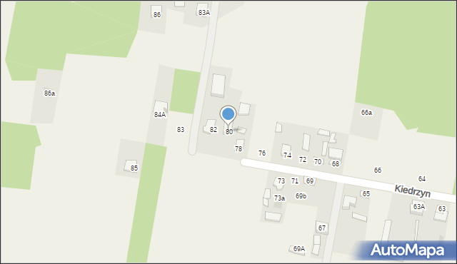Kiedrzyn, Kiedrzyn, 80, mapa Kiedrzyn