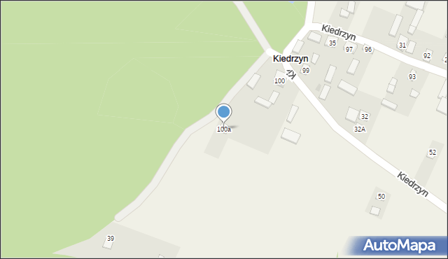 Kiedrzyn, Kiedrzyn, 100a, mapa Kiedrzyn