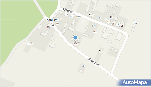 Kiedrzyn, Kiedrzyn, 32A, mapa Kiedrzyn