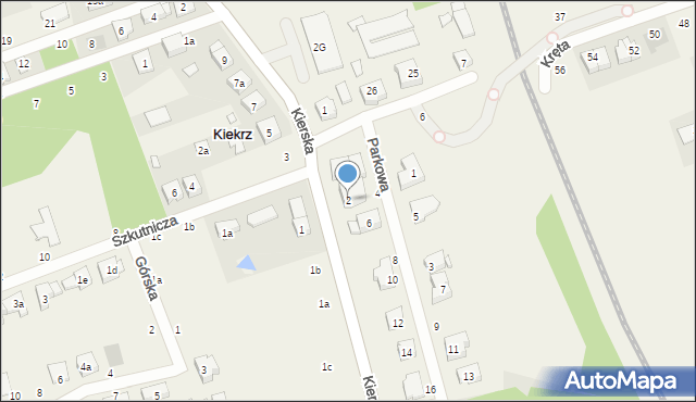 Kiekrz, Kierska, 2, mapa Kiekrz