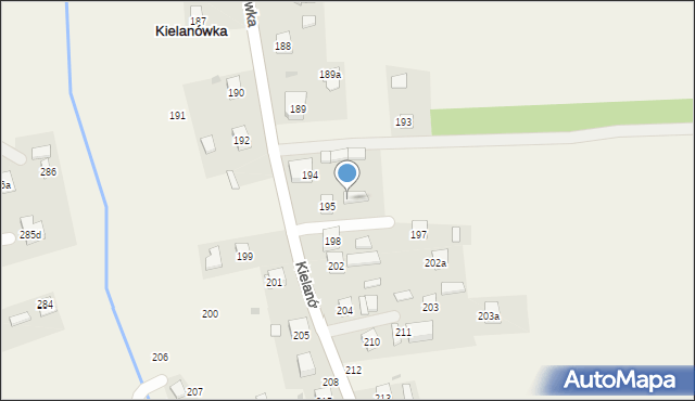 Kielanówka, Kielanówka, 196, mapa Kielanówka