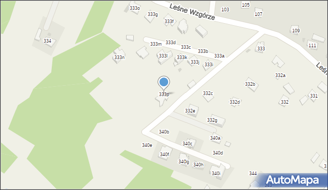 Kielanówka, Kielanówka, 333p, mapa Kielanówka