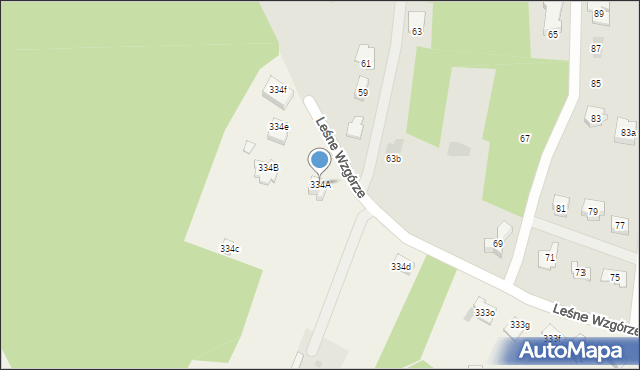Kielanówka, Kielanówka, 334A, mapa Kielanówka
