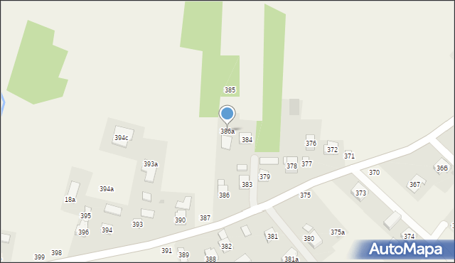 Kielanówka, Kielanówka, 386a, mapa Kielanówka