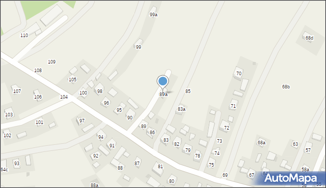 Kielanówka, Kielanówka, 89a, mapa Kielanówka
