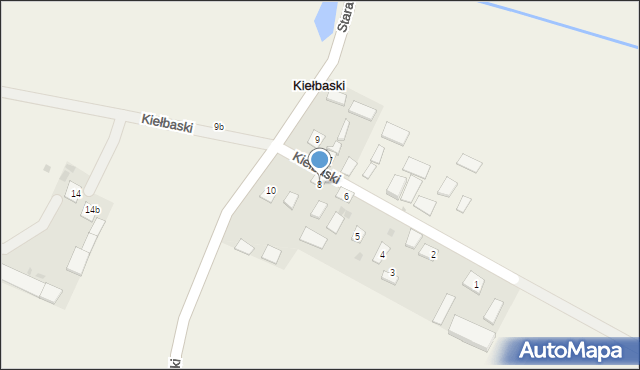 Kiełbaski, Kiełbaski, 8, mapa Kiełbaski