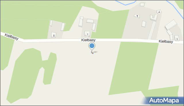 Kiełbasy, Kiełbasy, 7a, mapa Kiełbasy