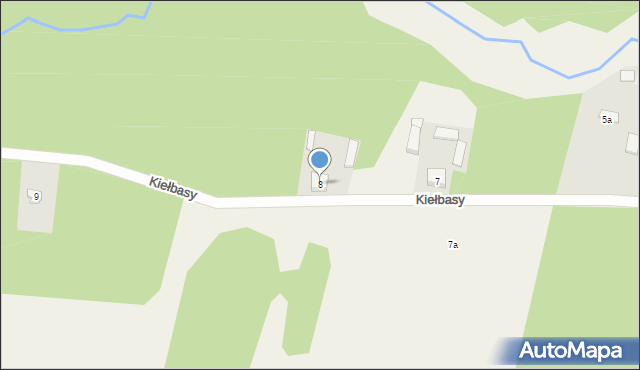 Kiełbasy, Kiełbasy, 8, mapa Kiełbasy