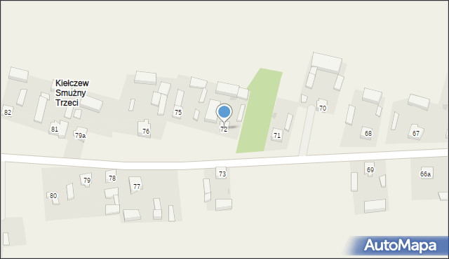 Kiełczew Smużny Pierwszy, Kiełczew Smużny Pierwszy, 74, mapa Kiełczew Smużny Pierwszy