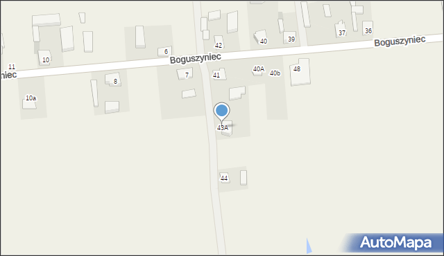 Kiełczewek, Kiełczewek, 43A, mapa Kiełczewek