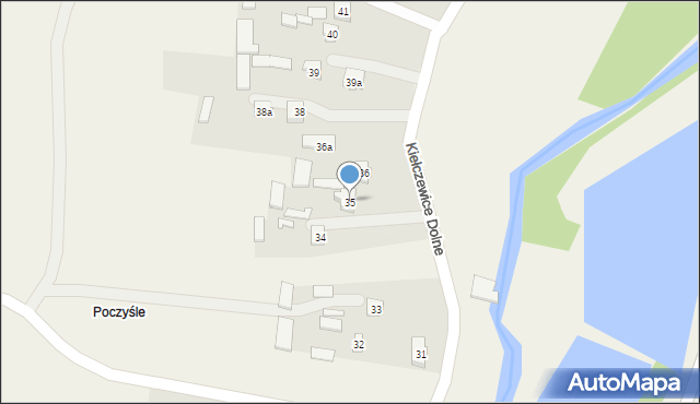 Kiełczewice Dolne, Kiełczewice Dolne, 35, mapa Kiełczewice Dolne