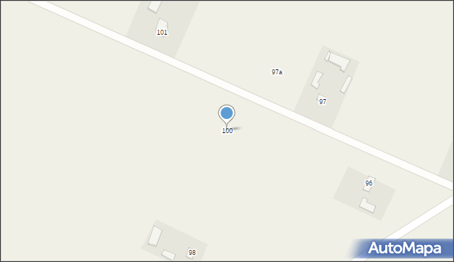 Kiełczewice Górne, Kiełczewice Górne, 100, mapa Kiełczewice Górne