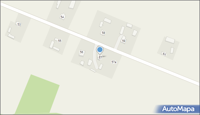 Kiełczewice Górne, Kiełczewice Górne, 57, mapa Kiełczewice Górne