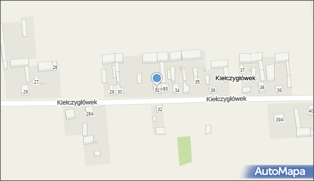 Kiełczygłówek, Kiełczygłówek, 31, mapa Kiełczygłówek