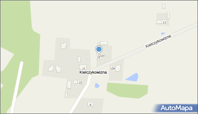 Kielczykowizna, Kielczykowizna, 12, mapa Kielczykowizna