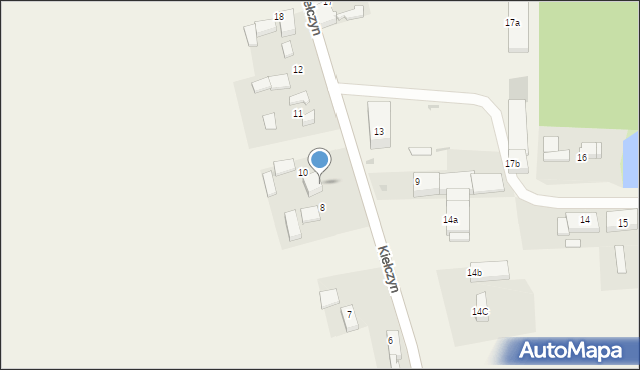 Kiełczyn, Kiełczyn, 10A, mapa Kiełczyn