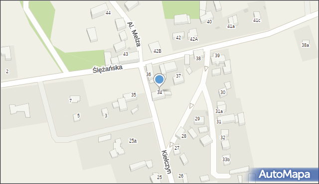 Kiełczyn, Kiełczyn, 34, mapa Kiełczyn