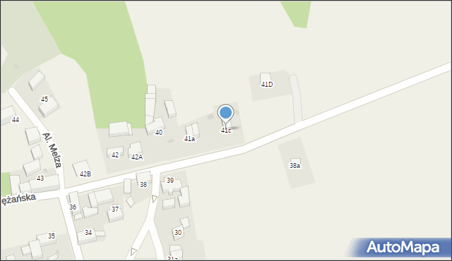 Kiełczyn, Kiełczyn, 41c, mapa Kiełczyn