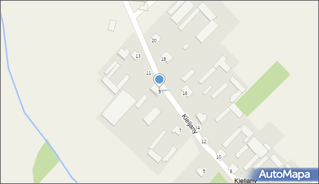 Kieljany, Kieljany, 9, mapa Kieljany