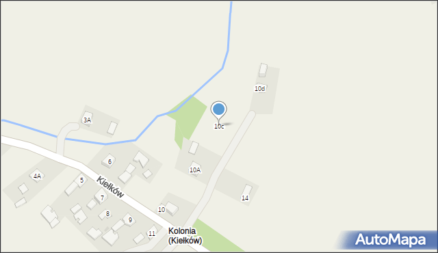 Kiełków, Kiełków, 10c, mapa Kiełków