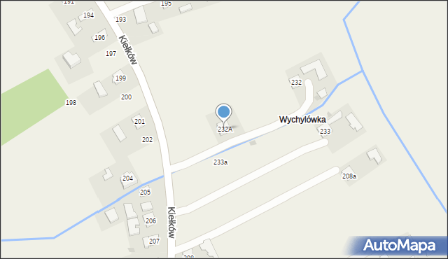 Kiełków, Kiełków, 232A, mapa Kiełków