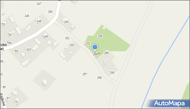 Kiełków, Kiełków, 254, mapa Kiełków