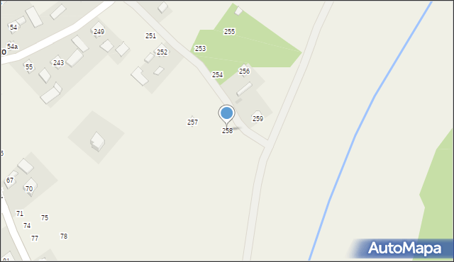 Kiełków, Kiełków, 258, mapa Kiełków