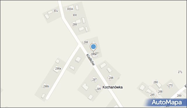 Kiełków, Kiełków, 296a, mapa Kiełków
