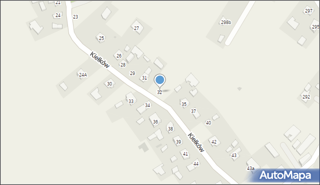 Kiełków, Kiełków, 32, mapa Kiełków