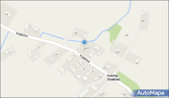 Kiełków, Kiełków, 6, mapa Kiełków