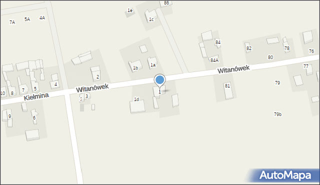 Kiełmina, Kiełmina, 1, mapa Kiełmina