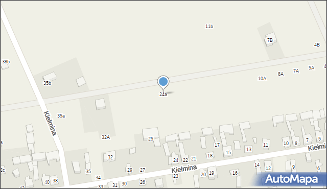 Kiełmina, Kiełmina, 24a, mapa Kiełmina