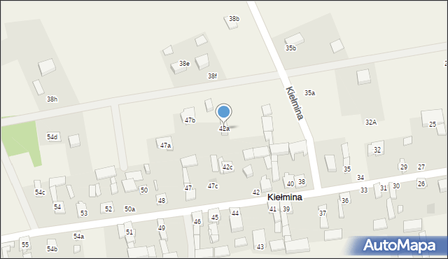 Kiełmina, Kiełmina, 42a, mapa Kiełmina