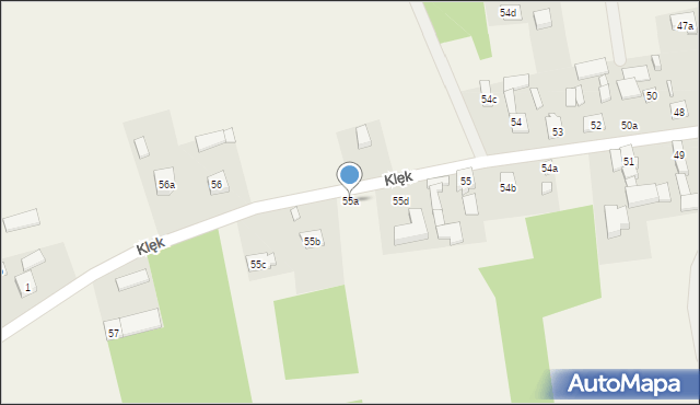 Kiełmina, Kiełmina, 55a, mapa Kiełmina