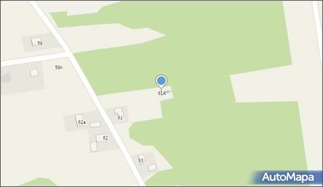 Kiełmina, Kiełmina, 61A, mapa Kiełmina