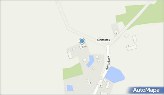 Kielminek, Kielminek, 3, mapa Kielminek