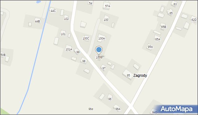 Kielnarowa, Kielnarowa, 100b, mapa Kielnarowa