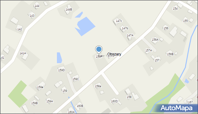 Kielnarowa, Kielnarowa, 159F, mapa Kielnarowa