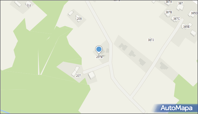 Kielnarowa, Kielnarowa, 207a, mapa Kielnarowa