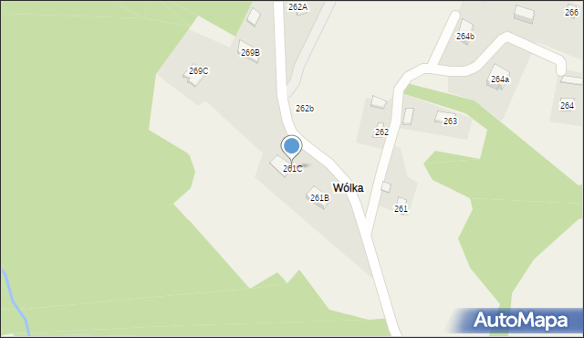 Kielnarowa, Kielnarowa, 261C, mapa Kielnarowa