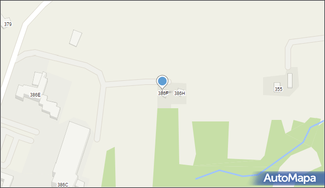 Kielnarowa, Kielnarowa, 386F, mapa Kielnarowa