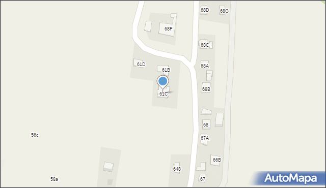 Kielnarowa, Kielnarowa, 61C, mapa Kielnarowa